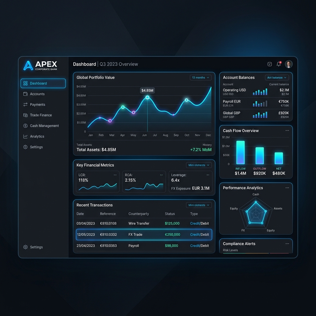 Kabhyan Portfolio - FinVue Corporate Banking Ledger